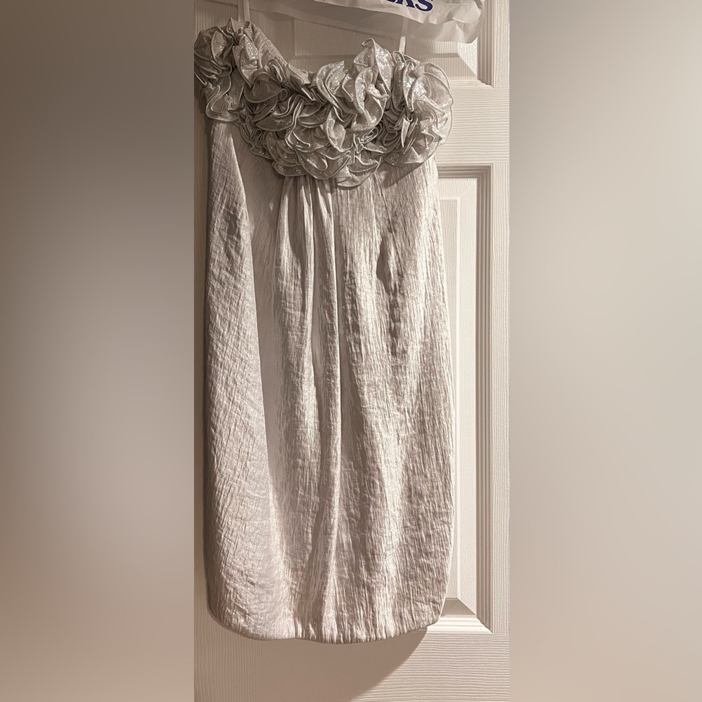 silver formal wear